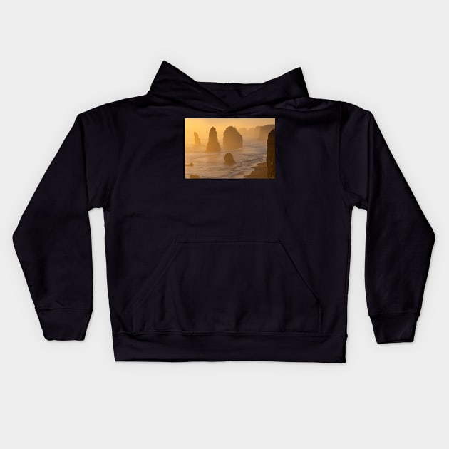 Twelve Apostles in the haze. Kids Hoodie by sma1050